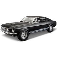 Modelauto Ford Mustang zwart 1967 1:18   -