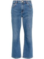 Tory Burch jean évasé à coupe crop - Bleu