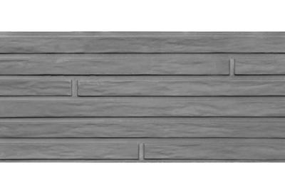 Berton-motiefplaat smal antraciet H26xD4,8xL184 cm Lungo Tuindeco - Tuindeco