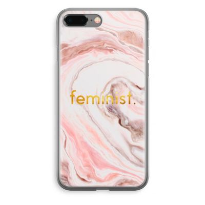 Feminist: iPhone 8 Plus Transparant Hoesje
