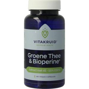Vitakruid Groene thee extract 500 mg met bioperine