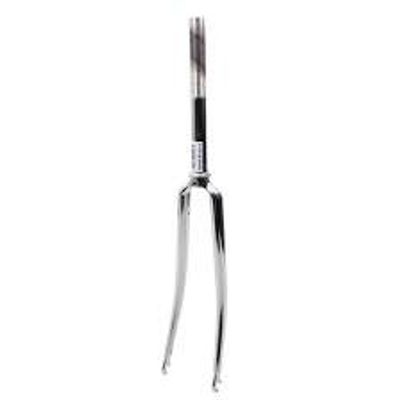 Hulzebos Voorvork vast 28 inch race 1 inch zilver