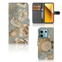 Hoesje voor Xiaomi Redmi Note 13 5G Vintage Bird Flowers - thumbnail