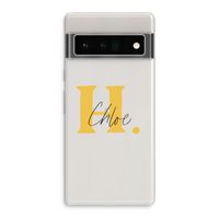 Amber Script: Google Pixel 6 Pro Transparant Hoesje