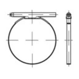 TOOLCRAFT 137693 Slangklem Slangklemmen 9 mm Galvanisch verzinkt staal 50 stuk(s)