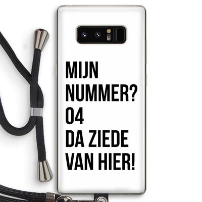 Da ziede van hier: Samsung Galaxy Note 8 Transparant Hoesje met koord