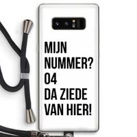 Da ziede van hier: Samsung Galaxy Note 8 Transparant Hoesje met koord