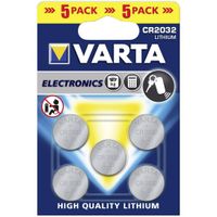 Varta CR2032 Lithium Knoopcel Batterijen 5 Stuks - thumbnail