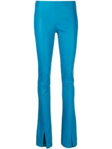 Drome legging en cuir à design stretch - Bleu