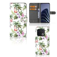 OnePlus 10 Pro | Telefoonhoesje | Met pasjeshouder | Flamingo Palms
