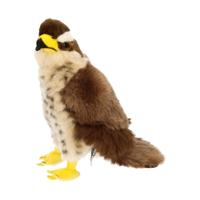 Pluche havik knuffel - bruin/wit - 23 cm - roofvogel - Knuffeldieren - Vogels - thumbnail