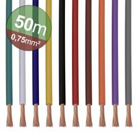 Quadrios 22CW005 Assortiment draden 1 x 0.75 mm² Wit, Blauw, Bruin, Oranje, Groen, Geel, Grijs, Violet, Zwart, Rood 1 set(s) - thumbnail