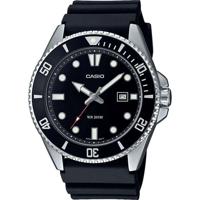 Horloge - Casio - Herencollectie - Zwart en staal - Waterbestendigheid 20 bar - Mineraalglas - Kwarts