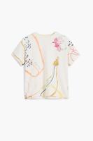 T-shirt met korte mouwen en strepen - WHITE - 5/6