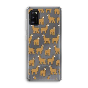 Alpacas: Samsung Galaxy A41 Transparant Hoesje