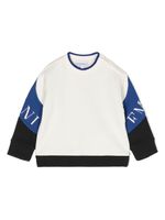 Emporio Armani Kids sweat colour block à logo brodé - Multicolore - thumbnail