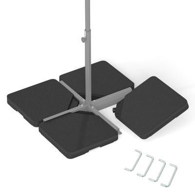 Parasolstandaard 60 liter / 84 kg Vulbaar Parasolgewicht Verkeerslicht Parasolstandaard Zwart