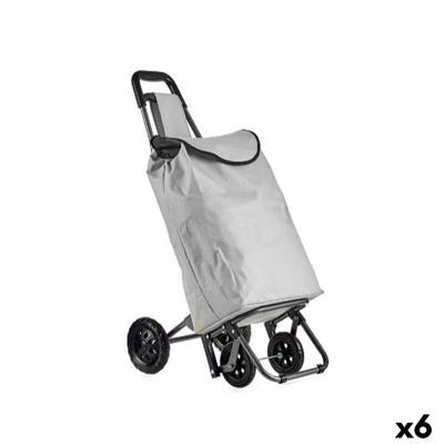 Winkelwagen Kinvara Zwart Grijs 30 L 22 x 98 x 38 cm (6 Stuks)