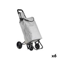 Winkelwagen Kinvara Zwart Grijs 30 L 22 x 98 x 38 cm (6 Stuks)
