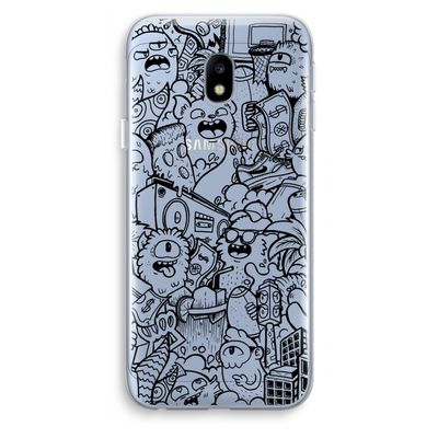 Vexx Black City : Samsung Galaxy J3 (2017) Transparant Hoesje
