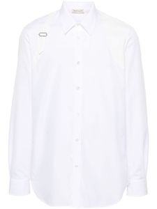 Alexander McQueen chemise à détail de boucle - Blanc