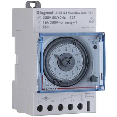 Legrand 412823 DIN-rail schakelklok Analoog 230 V 4000 W