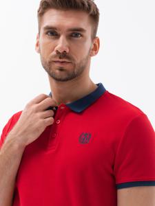 Polo heren - Monte Carlo - rood - S1634