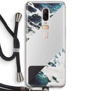 Golven: OnePlus 6 Transparant Hoesje met koord