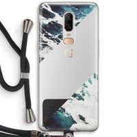 Golven: OnePlus 6 Transparant Hoesje met koord