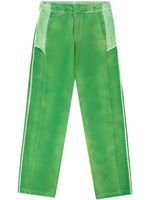 Heron Preston pantalon en maille à effet usé - Vert