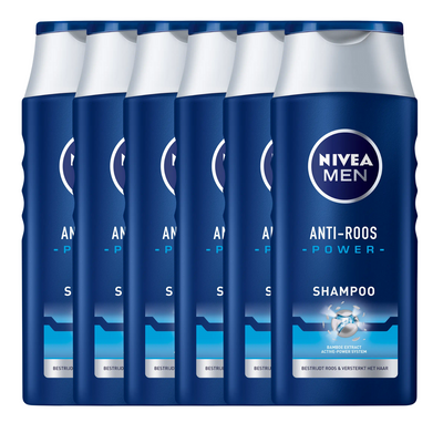 Nivea Men Anti-Roos Power Shampoo Voordeelverpakking 6x250ml