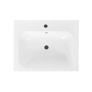 Wastafel Best Design tbv Splash Meubels 60cm Met Kraangat Glans Wit