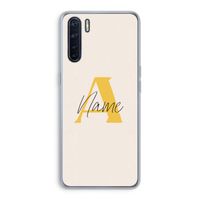 Amber Script: Oppo A91 Transparant Hoesje
