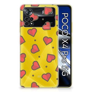 Xiaomi Poco X4 Pro 5G TPU bumper Hearts