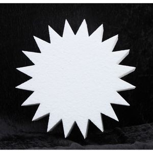 1x Piepschuim vormen 20-punts ster 20 cm hobby/knutselmateriaal