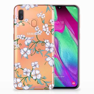 Samsung Galaxy A40 Uniek TPU Case Blossom White