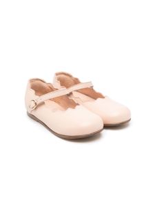 Chloé Kids chaussures festonnées à boucle - Rose