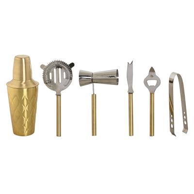 Cocktail Set Home ESPRIT Gouden Roestvrij staal 22 x 22 x 21 cm