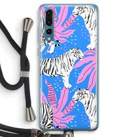 Tijger: Huawei P20 Pro Transparant Hoesje met koord