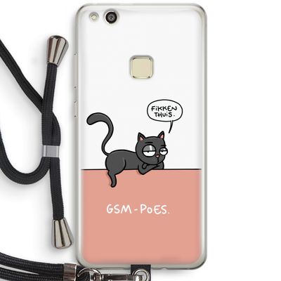 GSM poes: Huawei Ascend P10 Lite Transparant Hoesje met koord