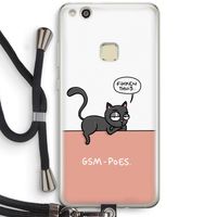 GSM poes: Huawei Ascend P10 Lite Transparant Hoesje met koord