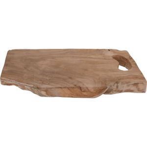 Houten serveerplank/tapasplank/serveerblad met handvat 42 cm