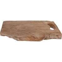 Houten serveerplank/tapasplank/serveerblad met handvat 42 cm