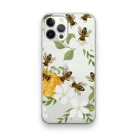 No flowers without bees: iPhone 12 Pro Transparant Hoesje No flowers without bees: iPhone 12 Pro Transparant Hoesje