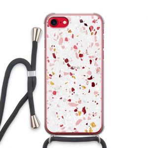 Terrazzo N°9: iPhone SE 2020 Transparant Hoesje met koord