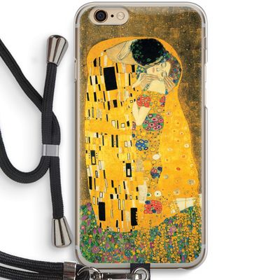 Der Kuss: iPhone 6 / 6S Transparant Hoesje met koord