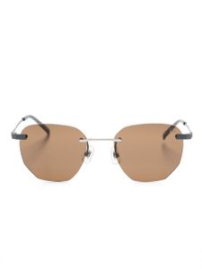 Dunhill lunettes de soleil à monture géométrique - Gris