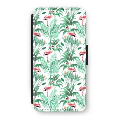 Flamingo bladeren: iPhone 12 Flip Hoesje