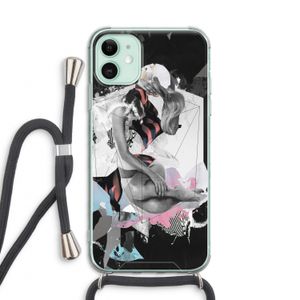 Camouflage de sommeil: iPhone 11 Transparant Hoesje met koord