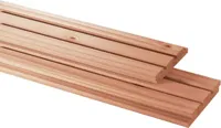 Woodvision vuren tripel rhombusprofielplank geschaafd 2.2x14x300 cm geïmpregneerd
